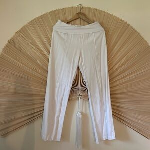 White beachy pants